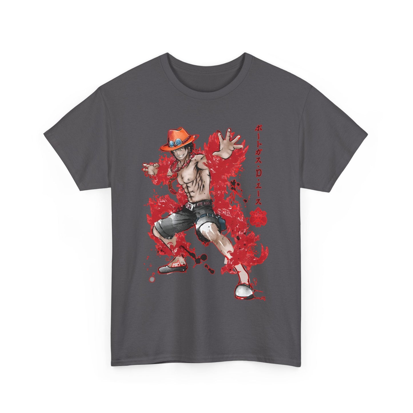 Portgas D. Ace One Piece T-Shirt – 100% Cotton Anime Tee for Fans