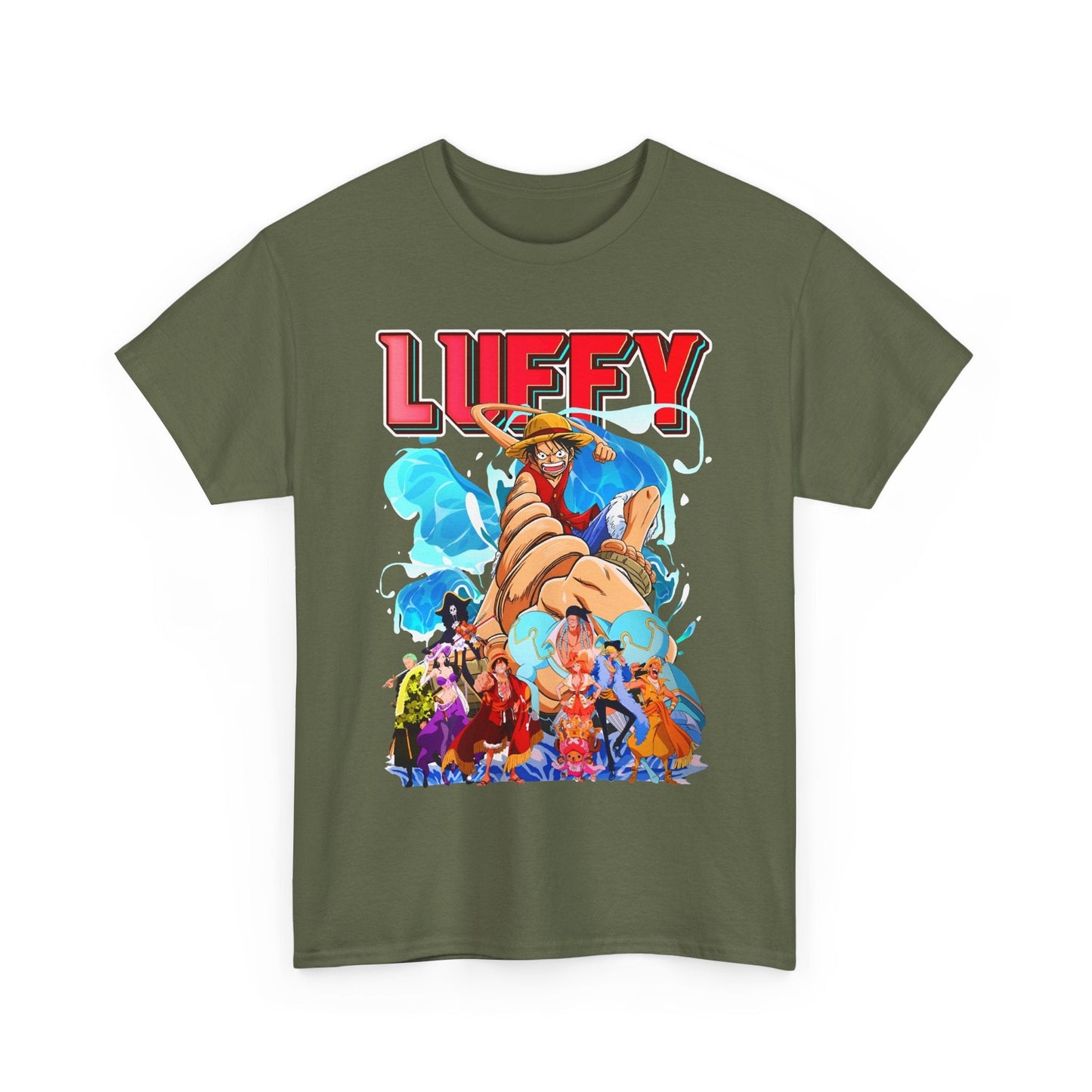 Luffy and Friends One Piece T-Shirt – 100% Cotton Anime Crew Tee