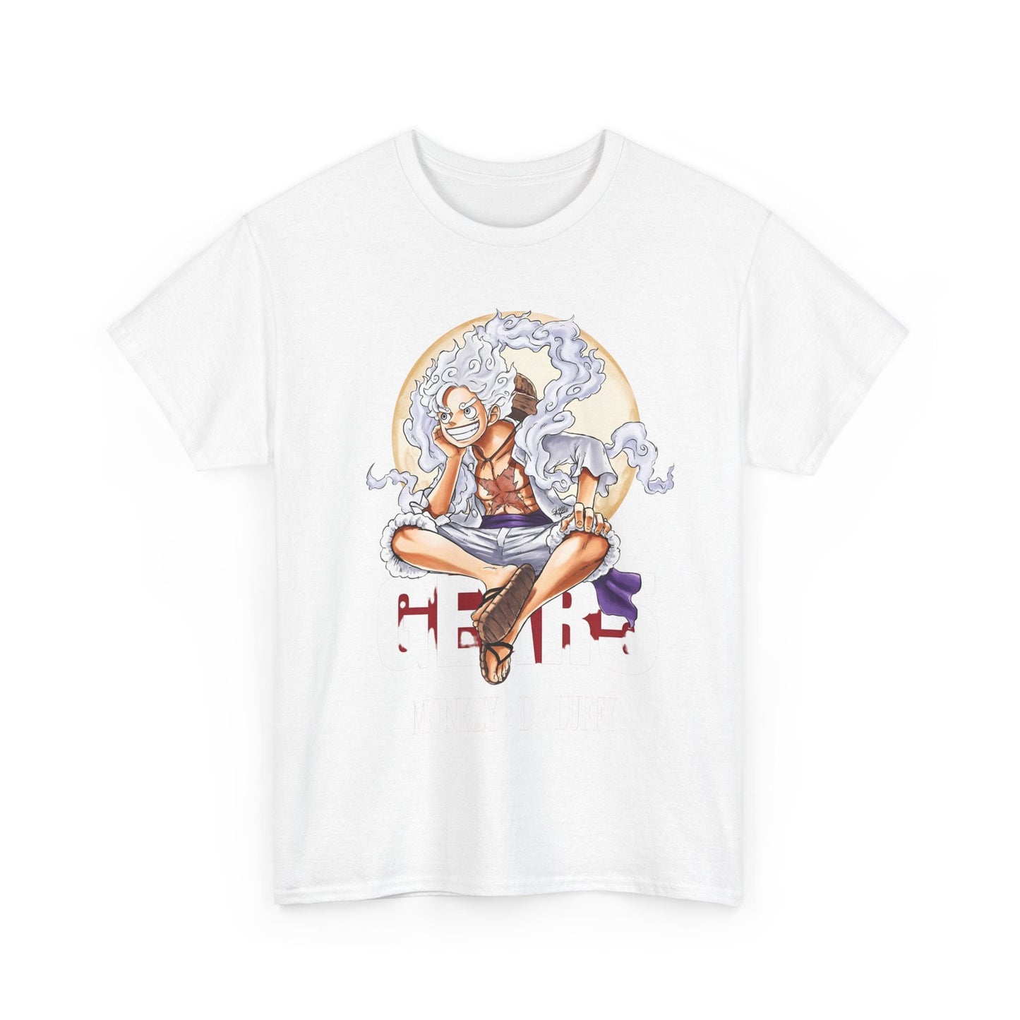 Monkey D. Luffy Gear 5 T-Shirt – 100% Cotton Anime Tee | One Piece Fan Apparel