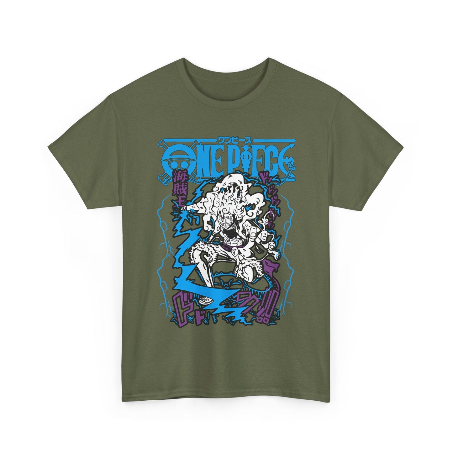 Luffy Gear Transformation T-Shirt – 100% Cotton Anime Tee | One Piece Gear 5 Shirt