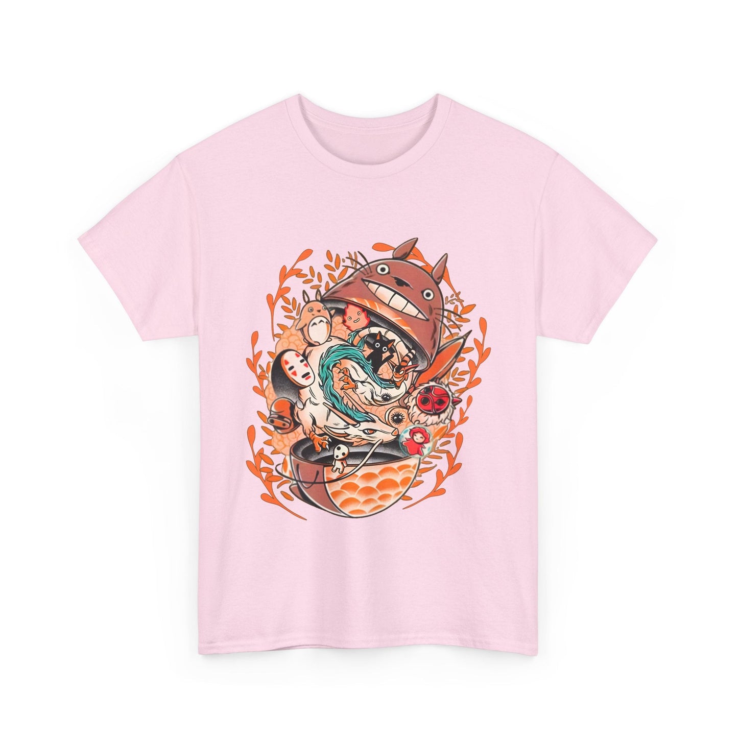 Totoro Matryoshka Ghibli T-Shirt – 100% Cotton Anime Tee for Studio Ghibli Fans