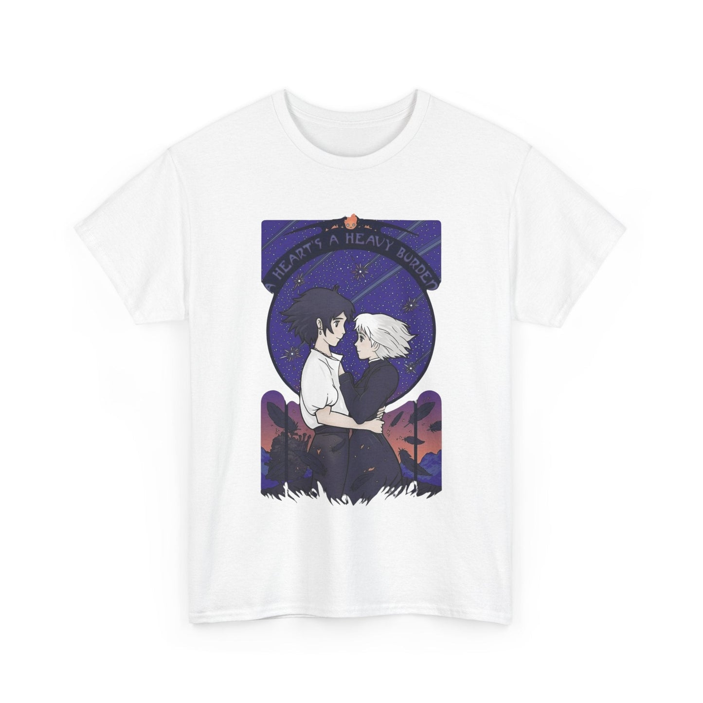 Howl and Sophie Couple T-Shirt – 100% Cotton Studio Ghibli Anime Tee from Howl’s Moving Castle