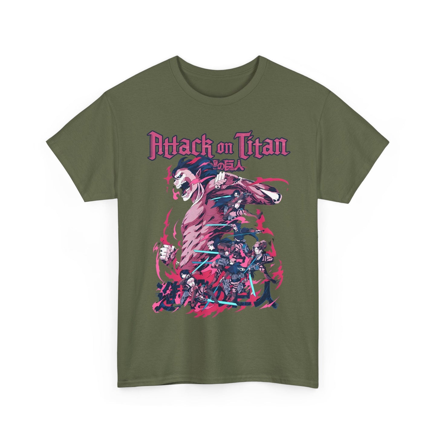 Attack on Titan T-Shirt – 100% Cotton Anime Tee for AOT Fans