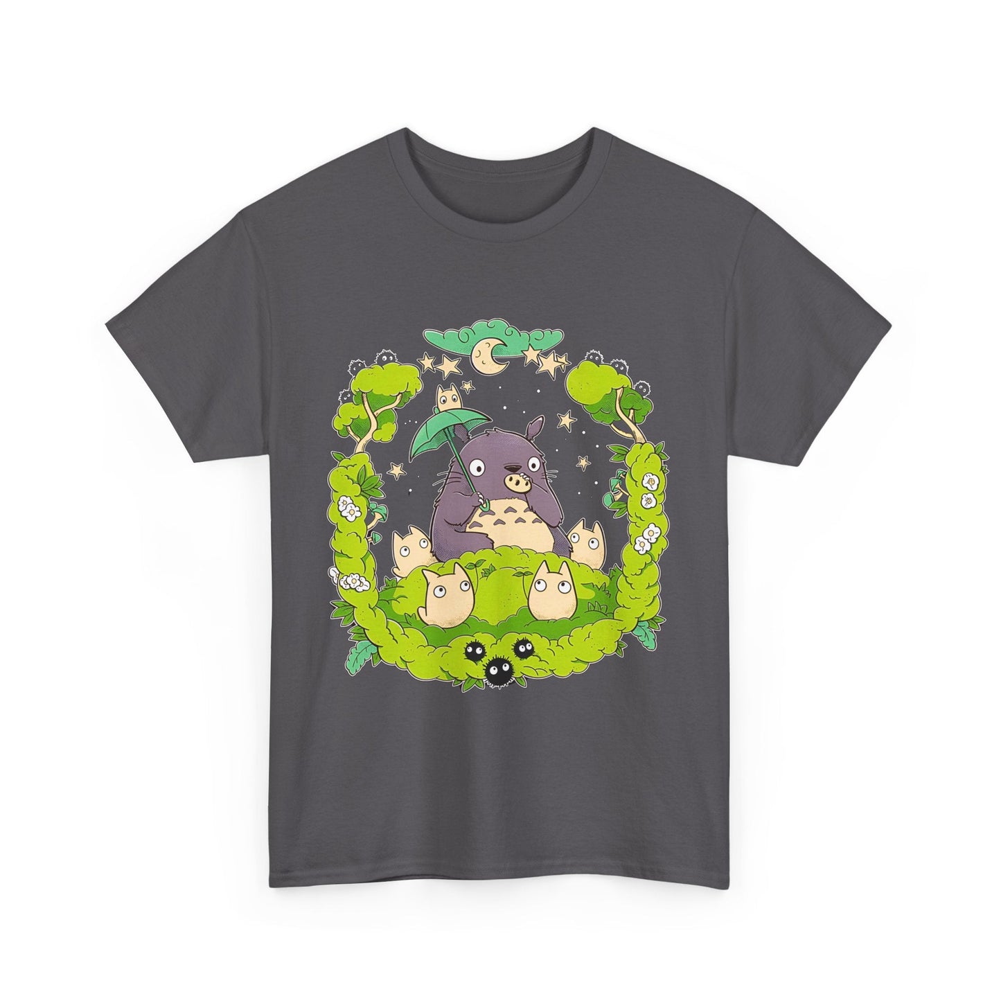 Totoro Forest Magic T-Shirt – 100% Cotton Studio Ghibli Anime Tee Inspired by My Neighbor Totoro