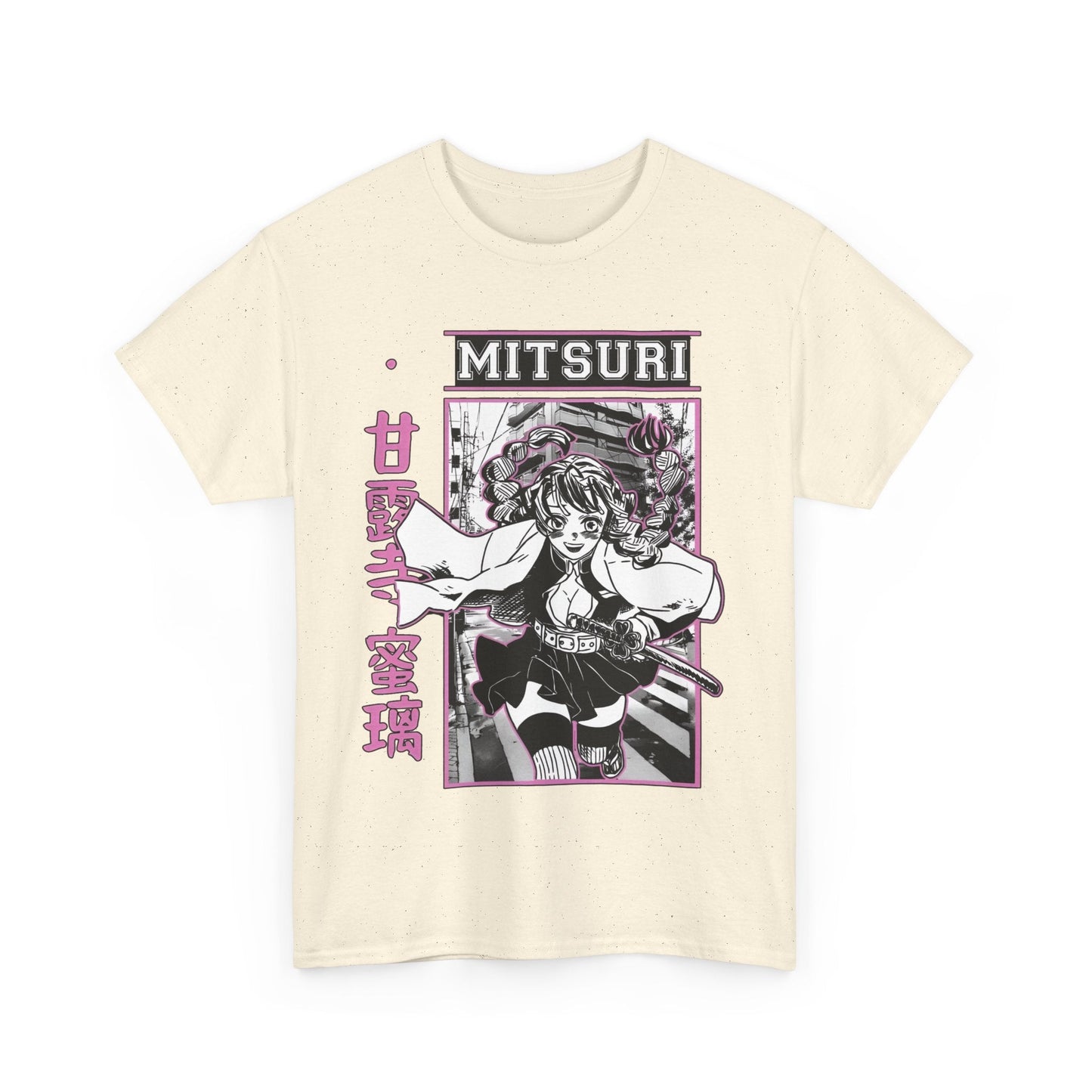Mitsuri Kanroji T-Shirt – 100% Cotton Demon Slayer Love Hashira Anime Tee