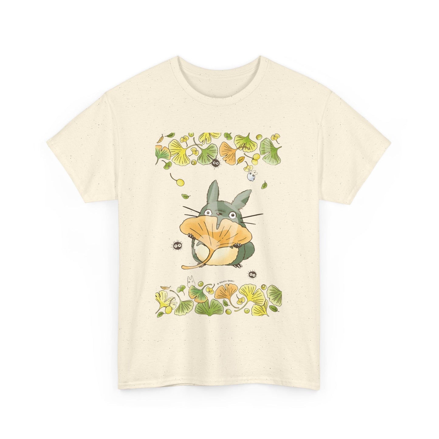Totoro Flowers Dream T-Shirt – 100% Cotton Gildan 5000 | Studio Ghibli Aesthetic Anime Tee