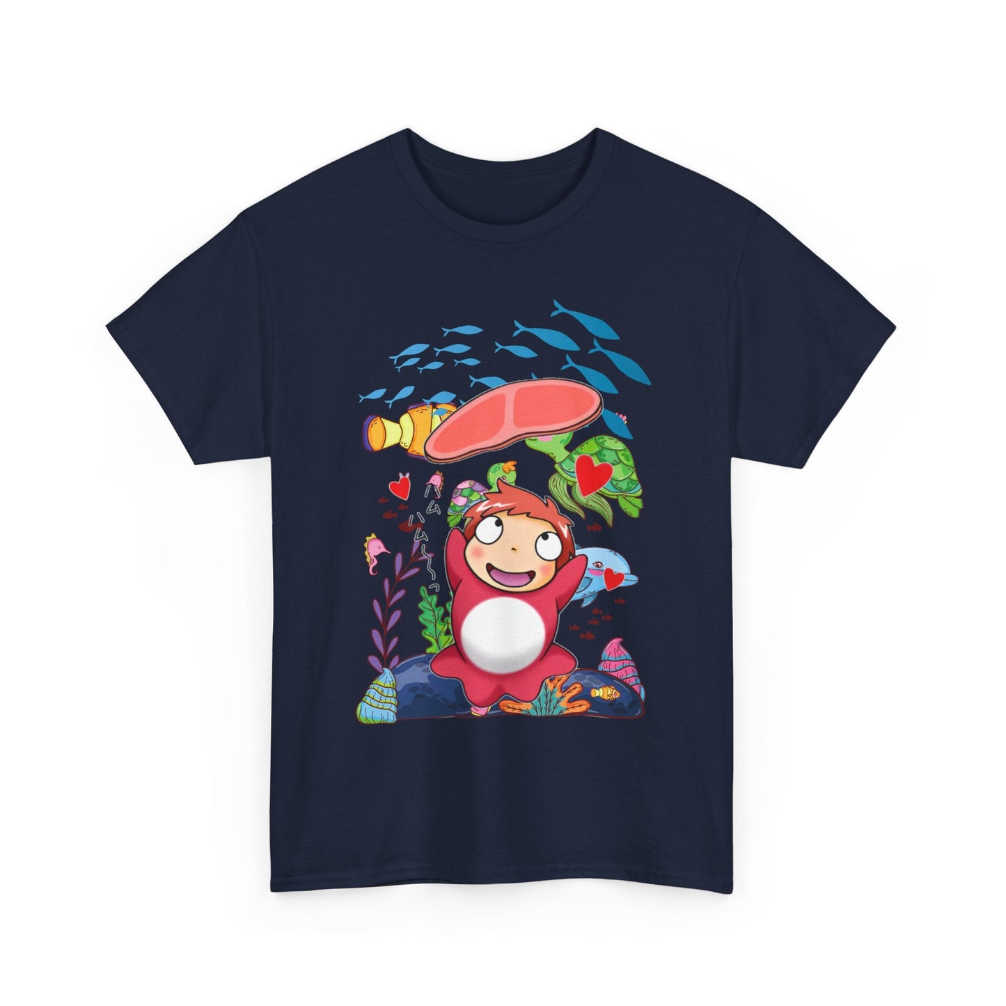 Studio Ghibli Characters Sketch T-Shirt – 100% Cotton Anime Tee Featuring Hand-Drawn Ghibli Icons