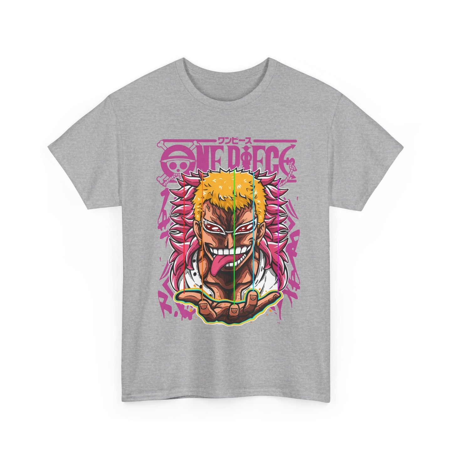 Donquixote Doflamingo T-Shirt – One Piece 100% Cotton Anime Tee for True Villain Fans