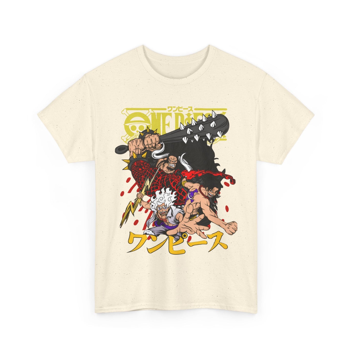 Kaido, Luffy & Ace T-Shirt – 100% Cotton One Piece Anime Tee for Fans