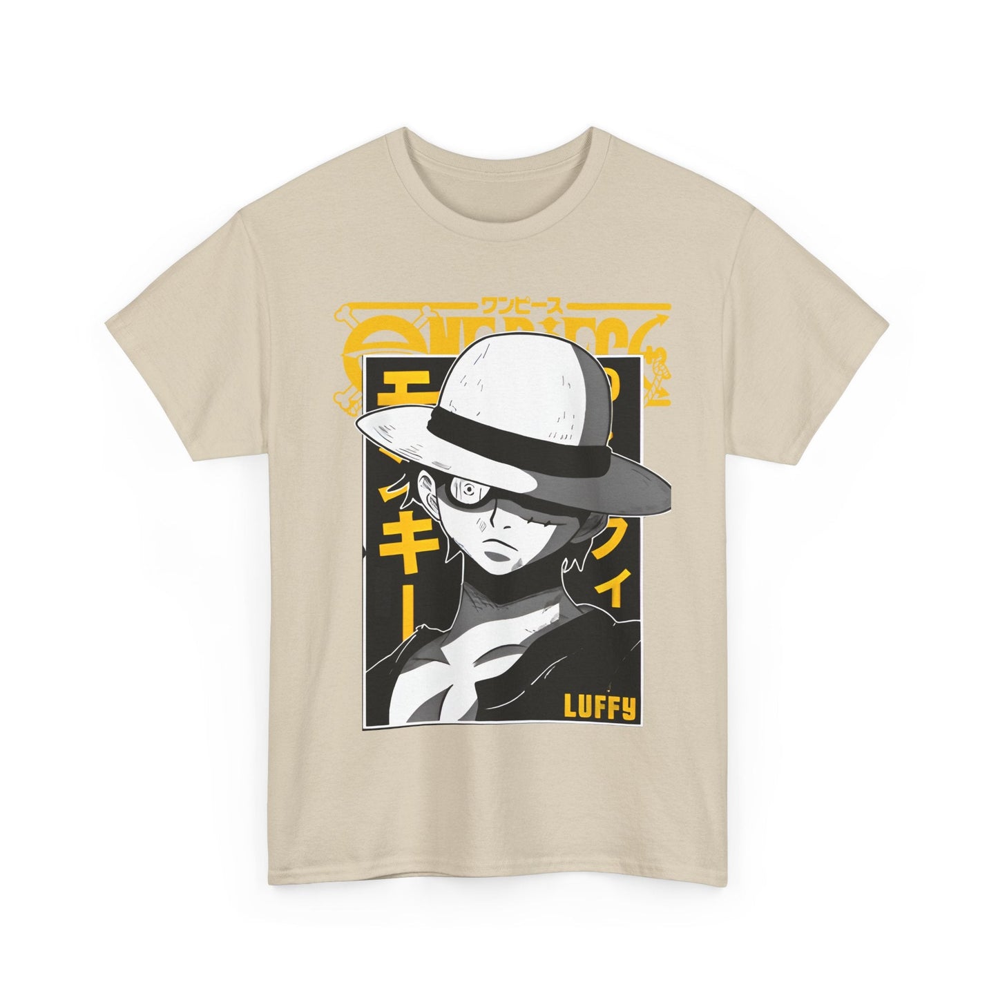 Luffy One Piece T-Shirt – 100% Cotton Anime Tee for Fans of the Future Pirate King