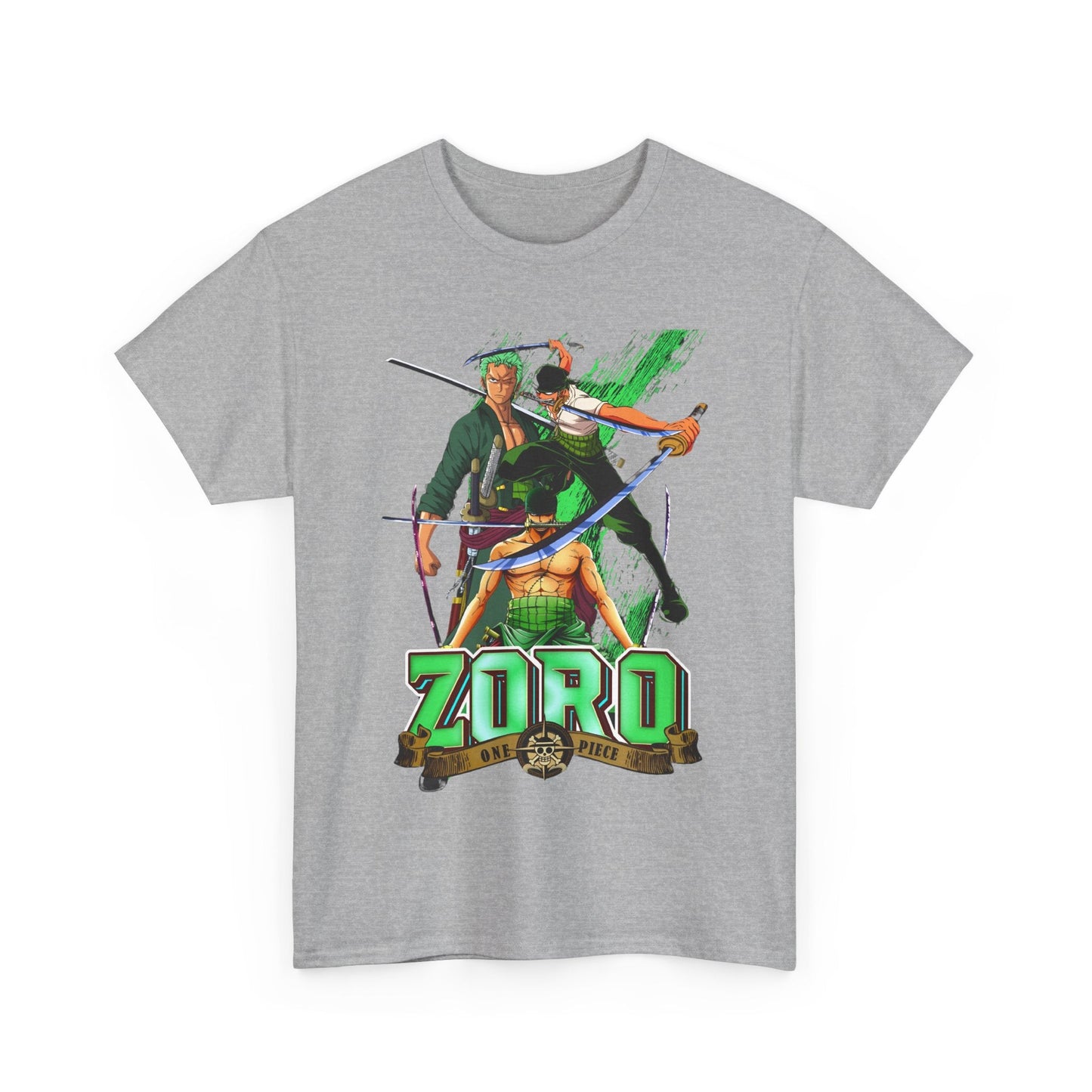 Roronoa Zoro Sword T-Shirt – 100% Cotton One Piece Anime Tee for True Fans
