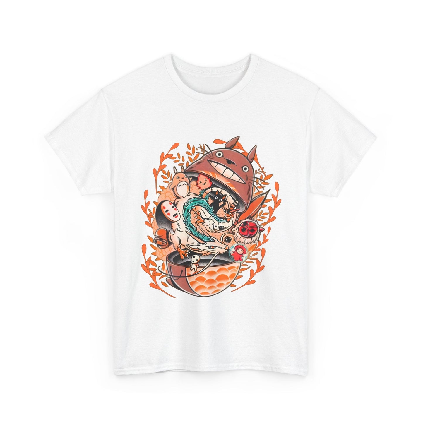Totoro Matryoshka Ghibli T-Shirt – 100% Cotton Anime Tee for Studio Ghibli Fans