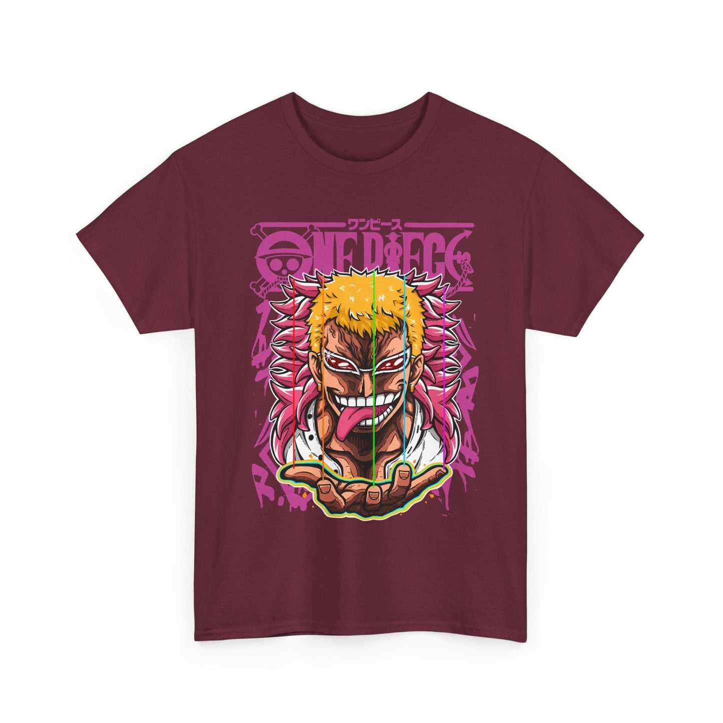 Donquixote Doflamingo T-Shirt – One Piece 100% Cotton Anime Tee for True Villain Fans