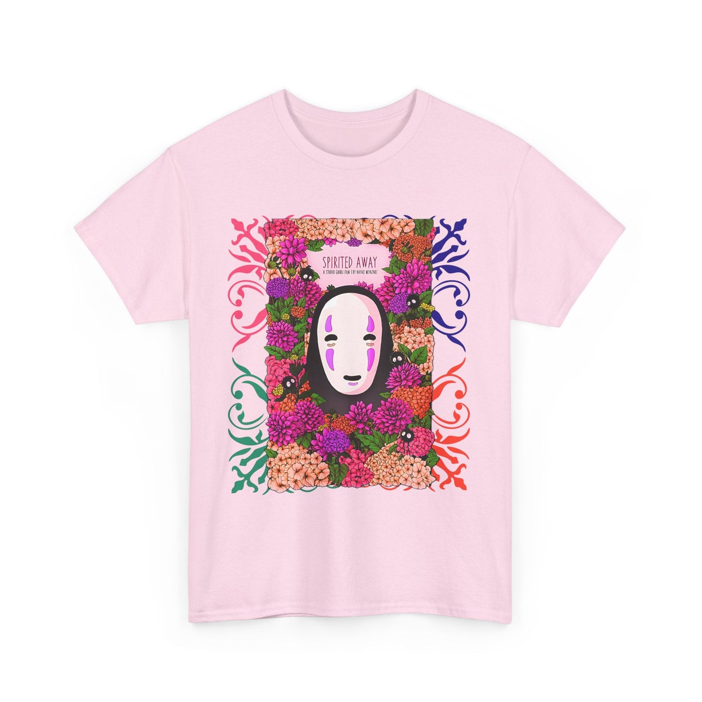 No Face Spirited Away T-Shirt – 100% Cotton Gildan 5000 | Studio Ghibli Anime Tee