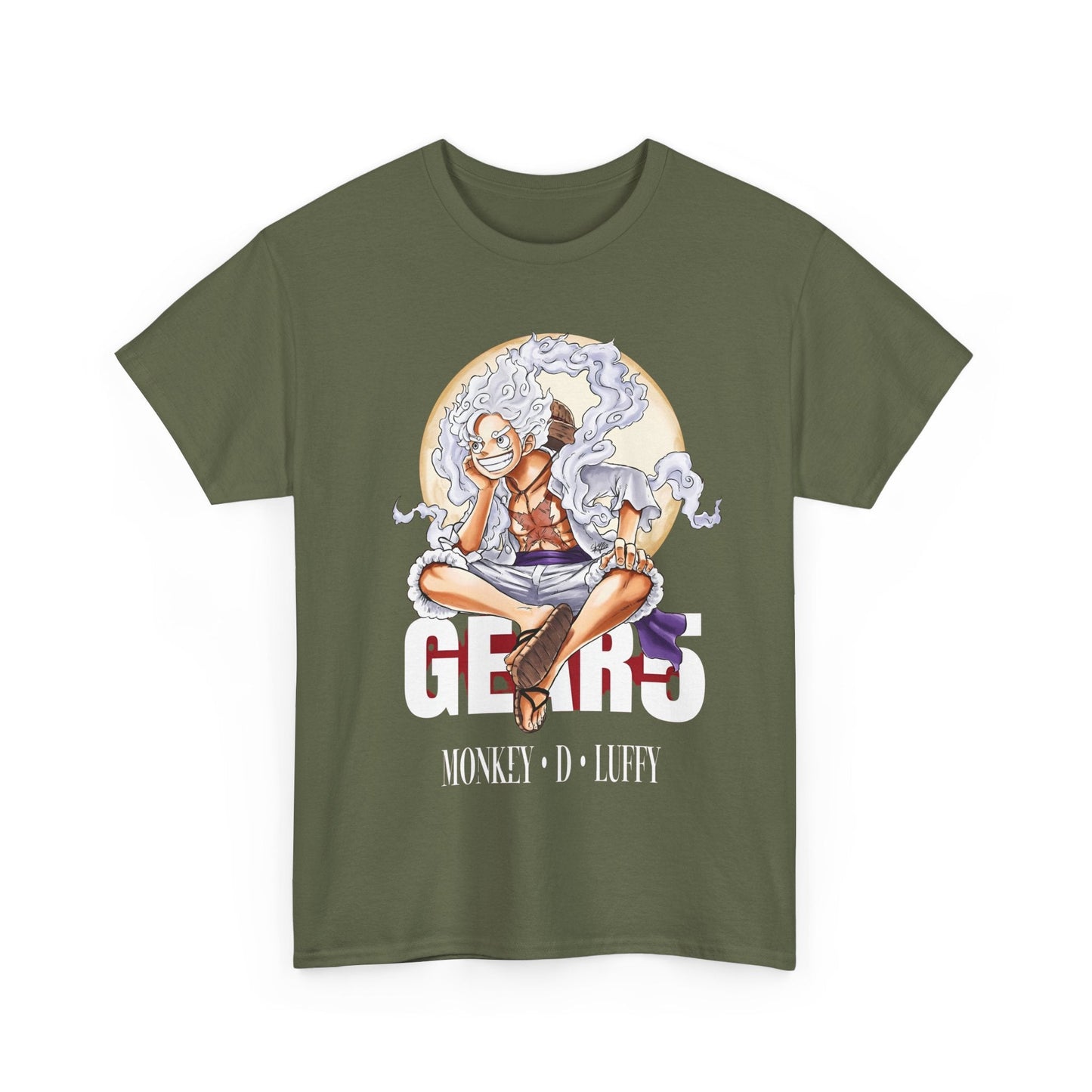 Monkey D. Luffy Gear 5 T-Shirt – 100% Cotton Anime Tee | One Piece Fan Apparel