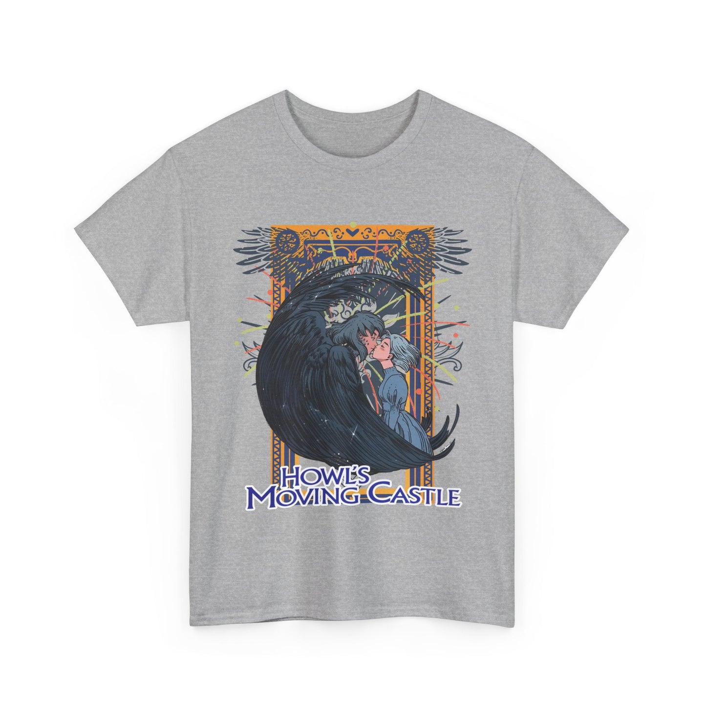 Howl’s Moving Castle T-Shirt – 100% Cotton Anime Tee | Studio Ghibli Fan Shirt
