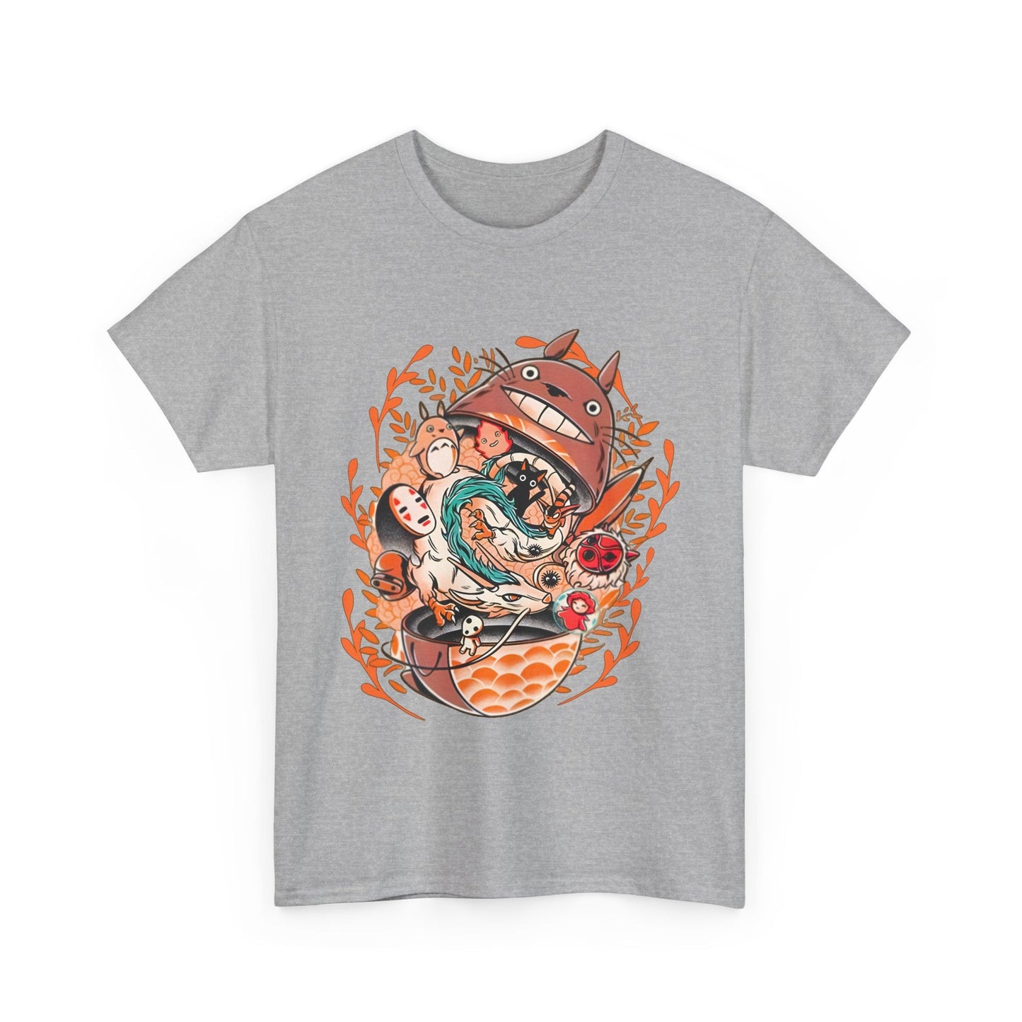 Totoro Matryoshka Ghibli T-Shirt – 100% Cotton Anime Tee for Studio Ghibli Fans