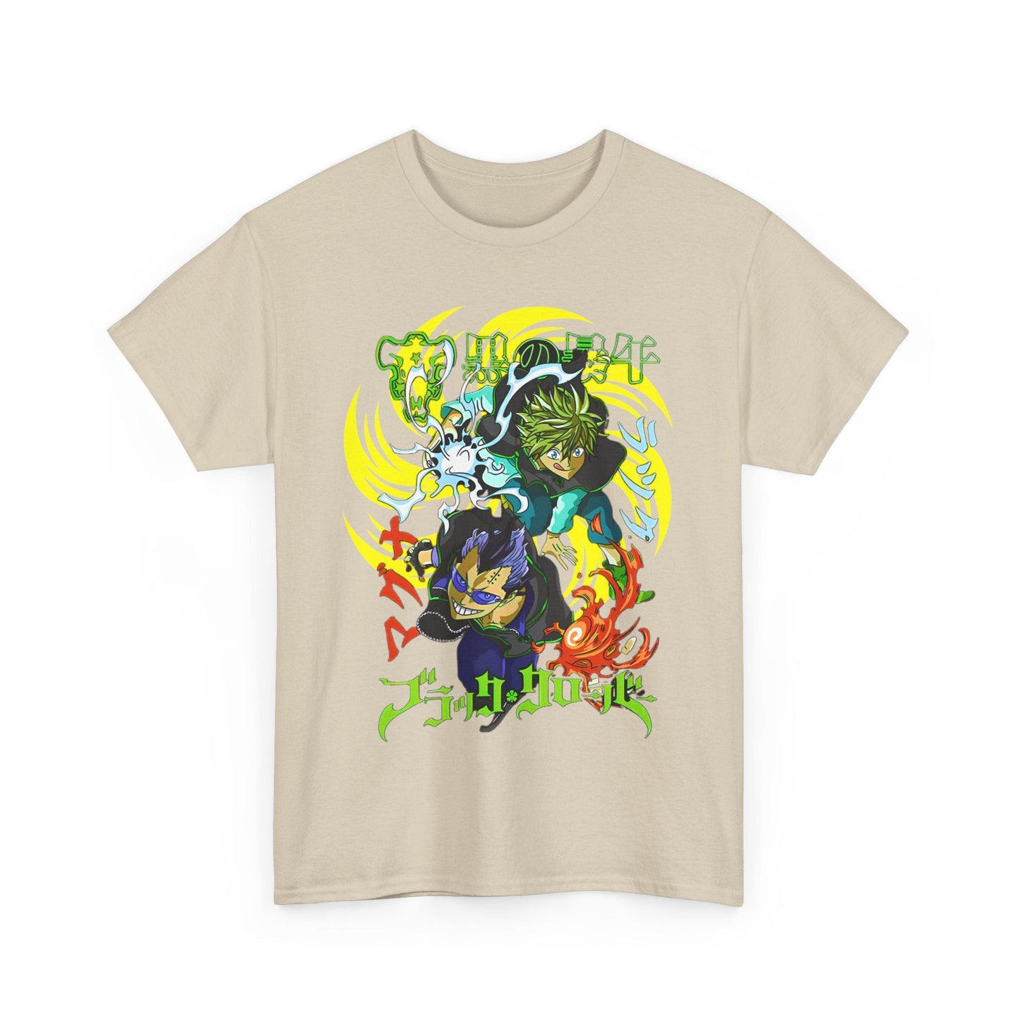 Magna and Luck Black Clover T-Shirt – 100% Cotton Anime Tee for True Magic Knights Fans