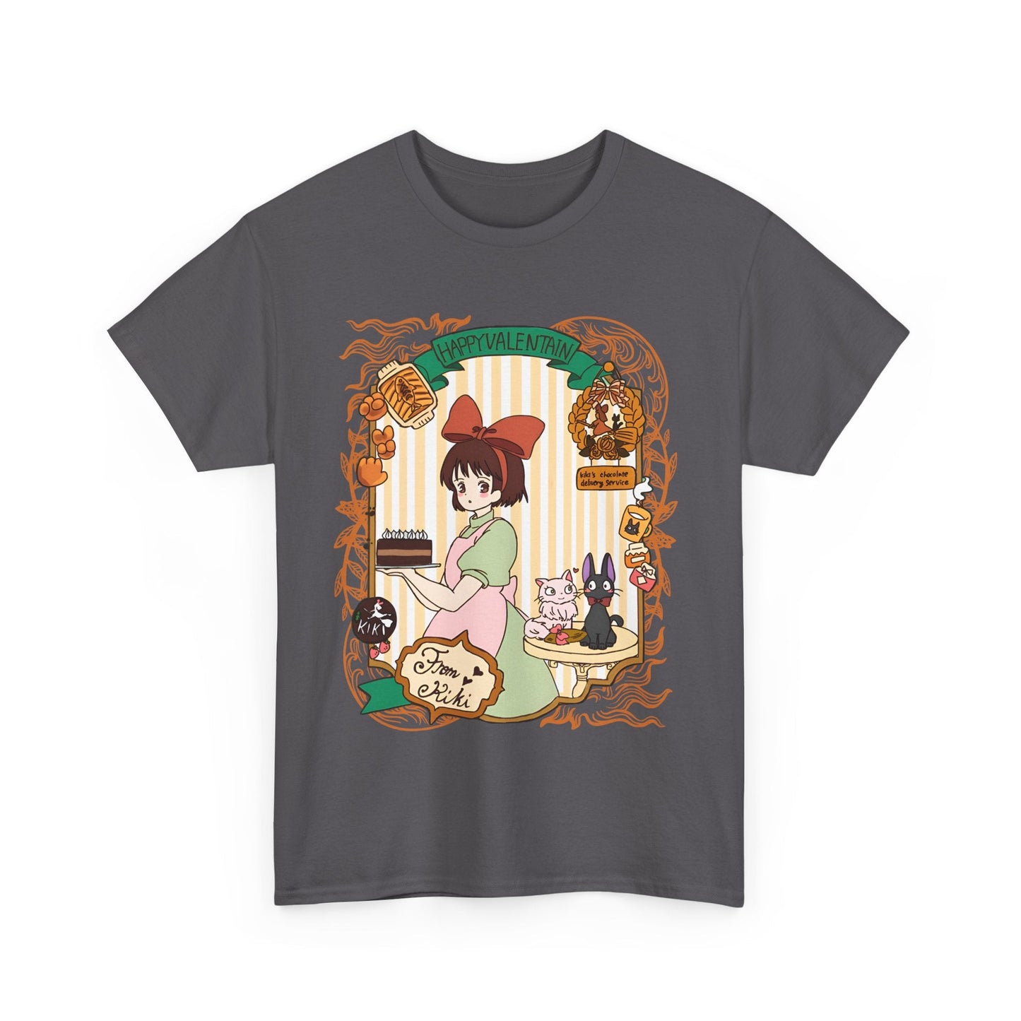 Kiki Happy Studio Ghibli T-Shirt – 100% Cotton Kiki’s Delivery Service Tee for Anime Fans