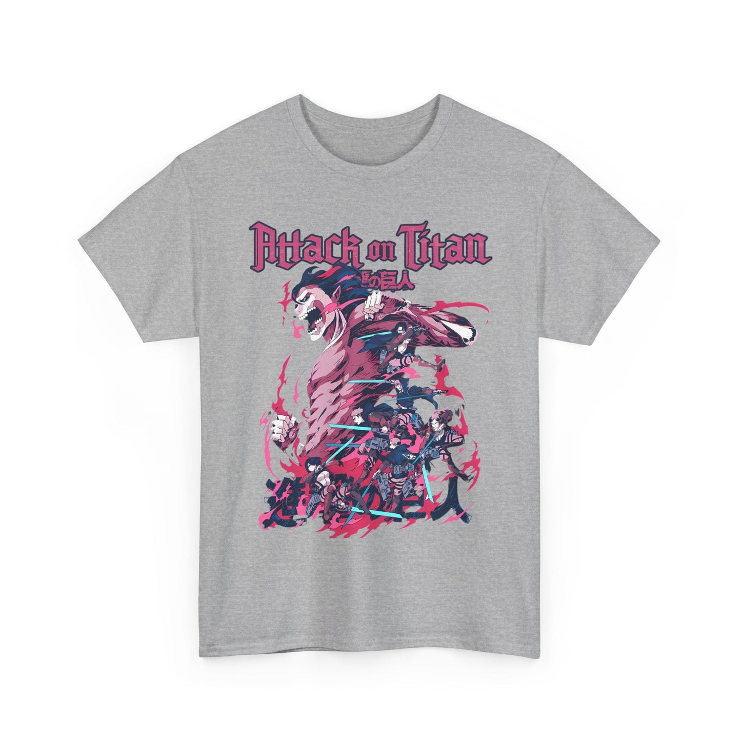 Attack on Titan T-Shirt – 100% Cotton Anime Tee for AOT Fans