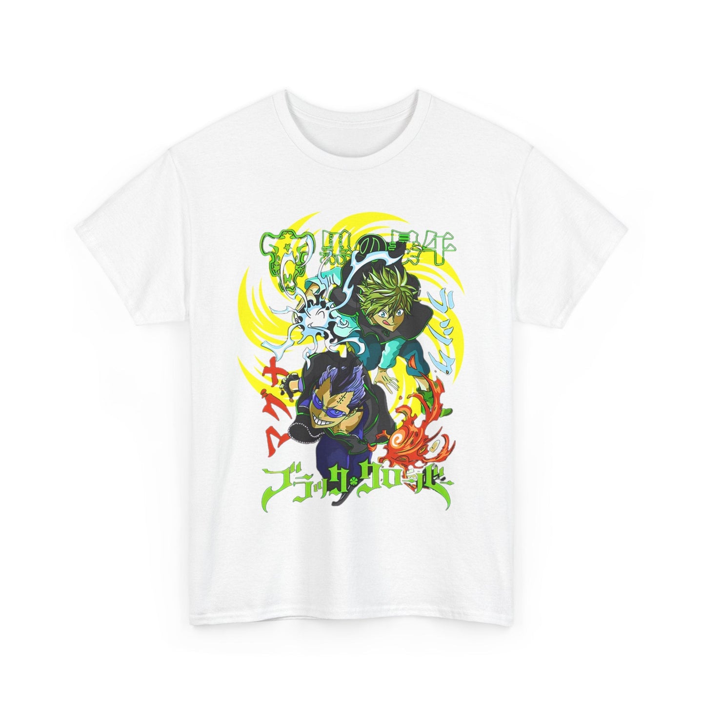 Magna and Luck Black Clover T-Shirt – 100% Cotton Anime Tee for True Magic Knights Fans