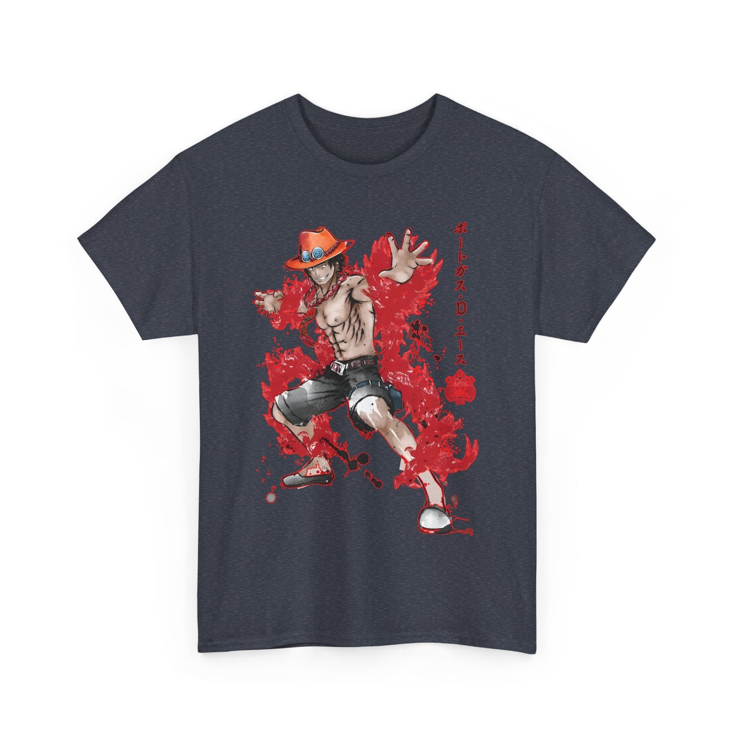Portgas D. Ace One Piece T-Shirt – 100% Cotton Anime Tee for Fans