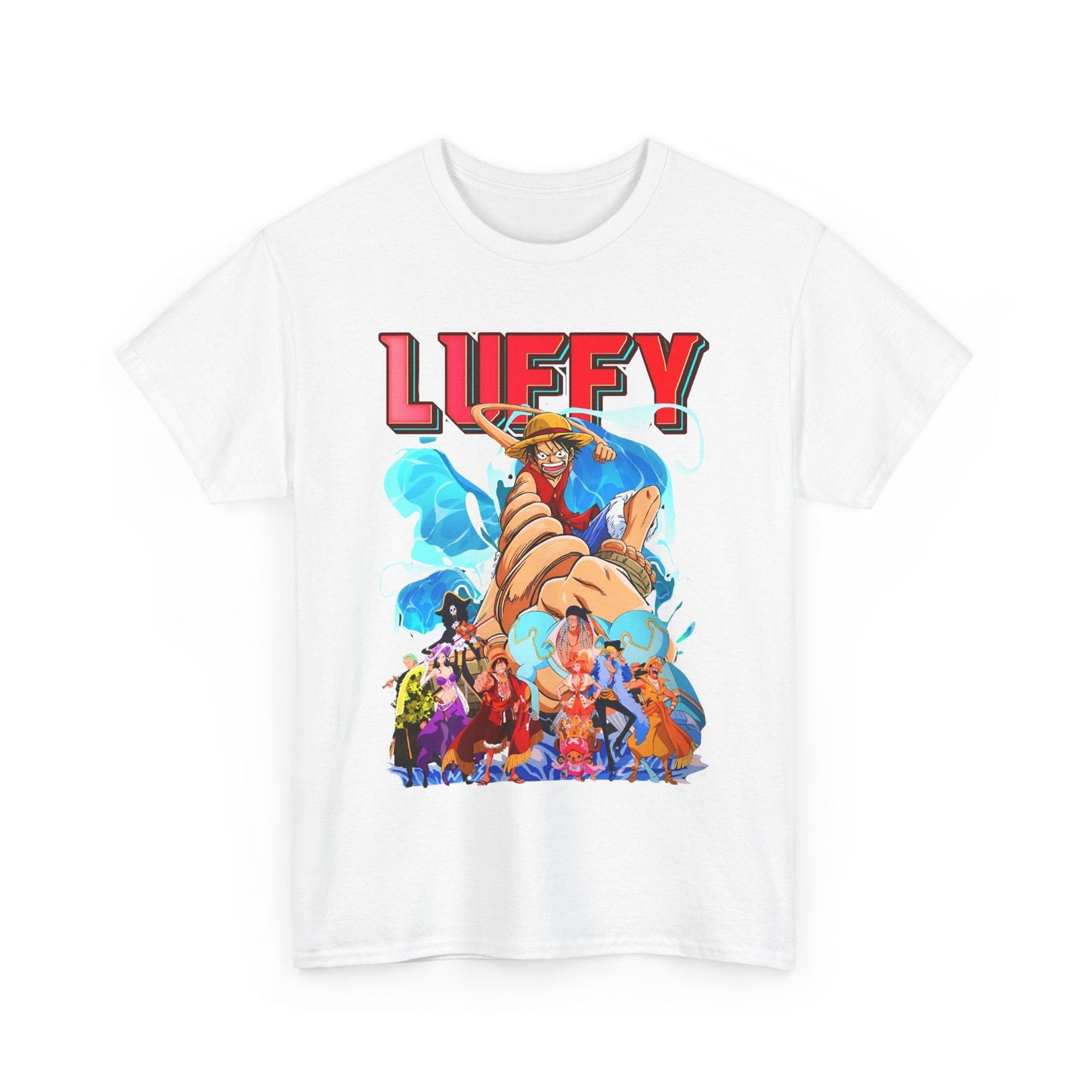 Luffy and Friends One Piece T-Shirt – 100% Cotton Anime Crew Tee