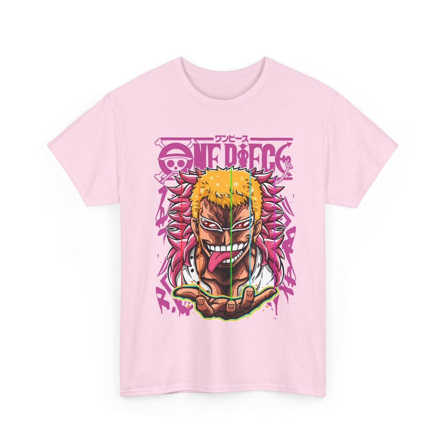 Donquixote Doflamingo T-Shirt – One Piece 100% Cotton Anime Tee for True Villain Fans