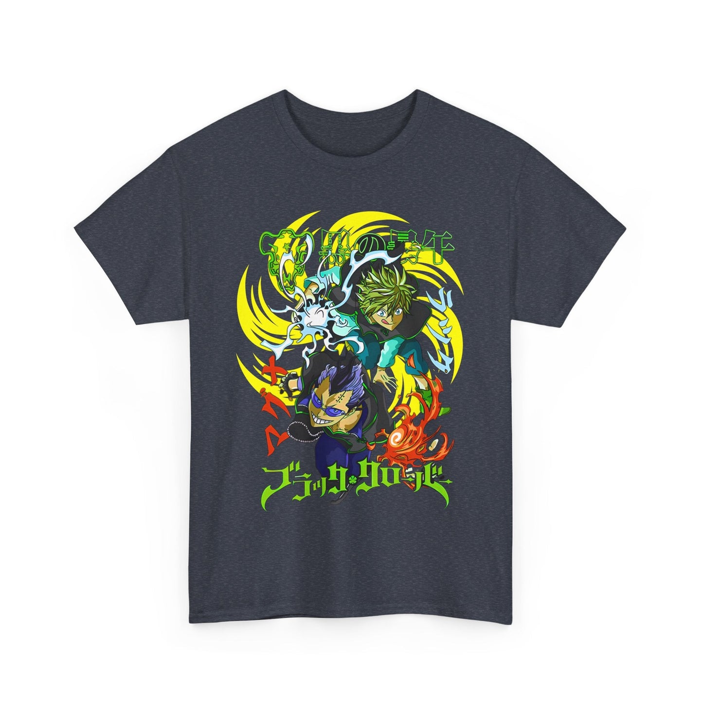 Magna and Luck Black Clover T-Shirt – 100% Cotton Anime Tee for True Magic Knights Fans