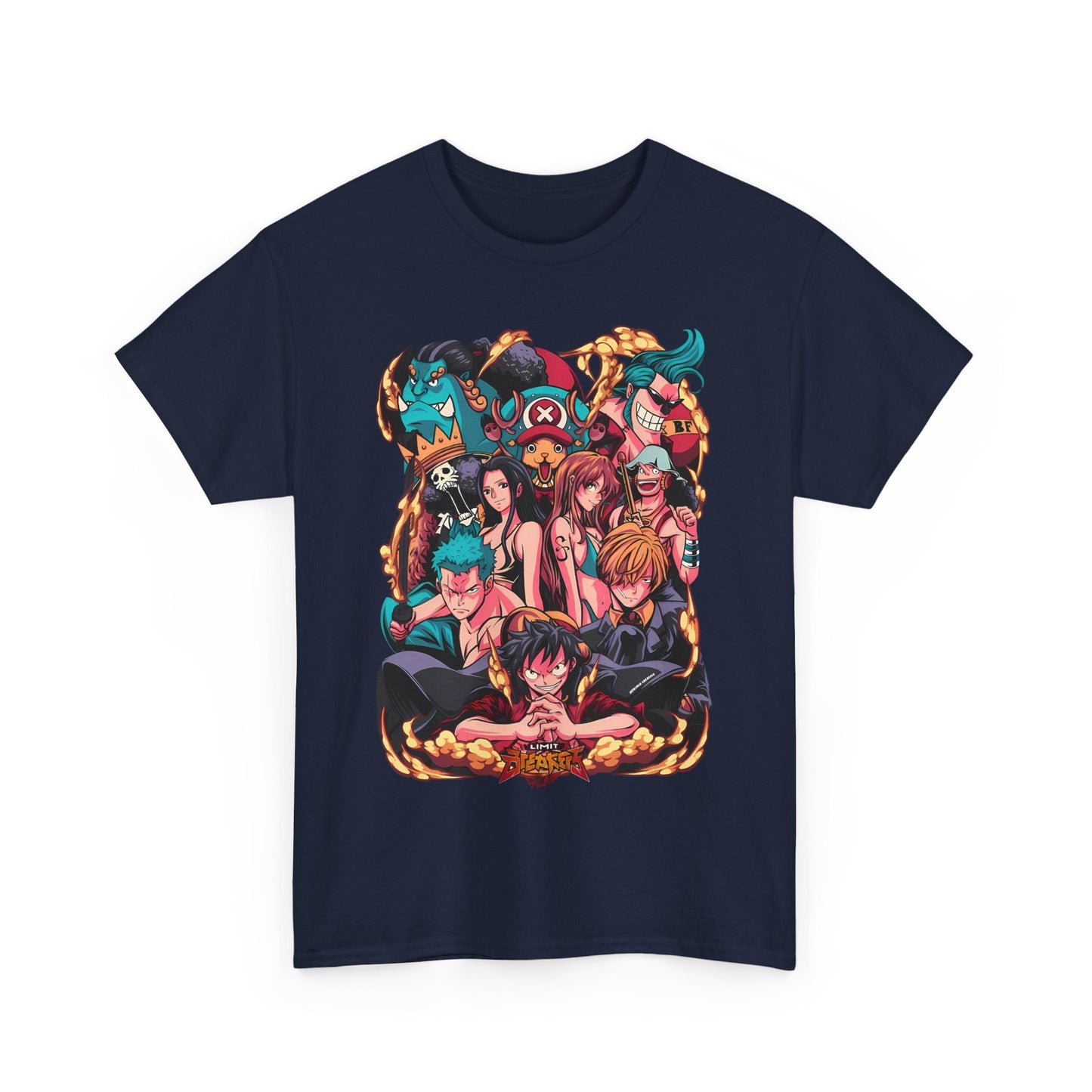 One Piece Characters T-Shirt – 100% Cotton Anime Tee Featuring Luffy, Zoro, Nami & More