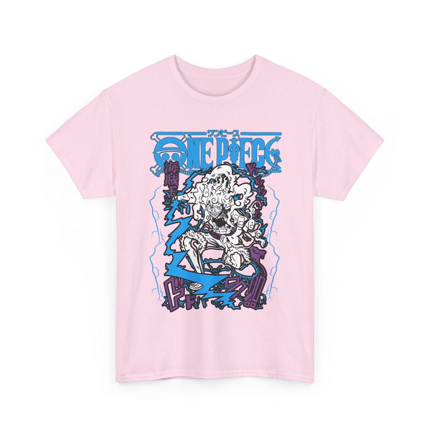 Luffy Gear Transformation T-Shirt – 100% Cotton Anime Tee | One Piece Gear 5 Shirt