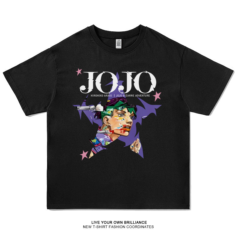Jotaro Kujo T-Shirt – 100% Cotton JoJo's Bizarre Adventure Anime Tee for Fans