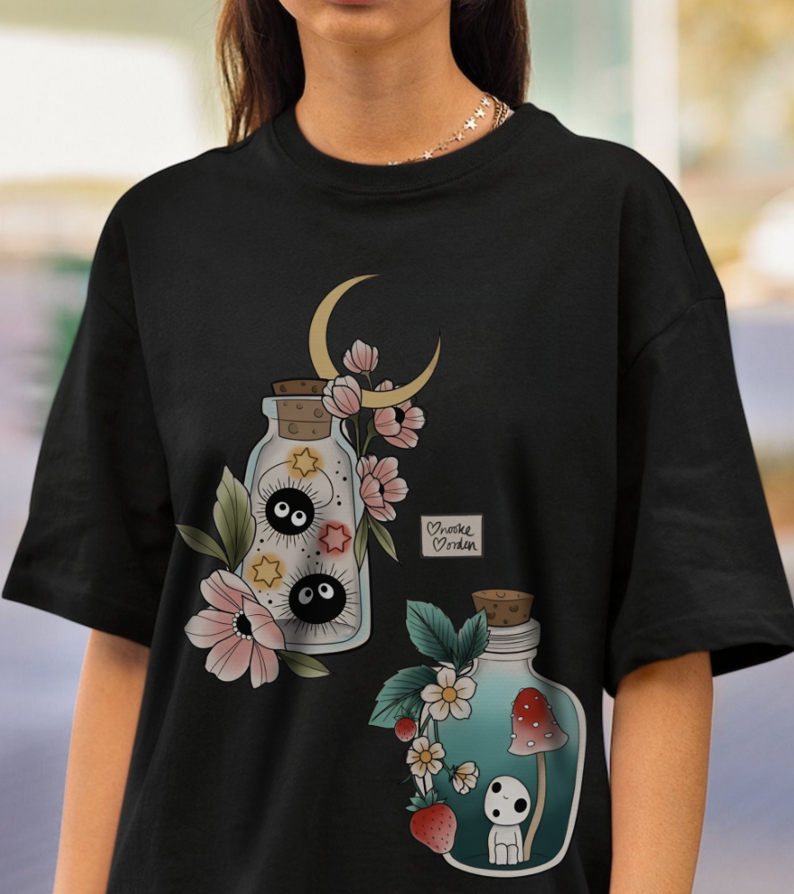 Soot Sprites T-Shirt – 100% Cotton Gildan 5000 | Studio Ghibli Cute Anime Tee