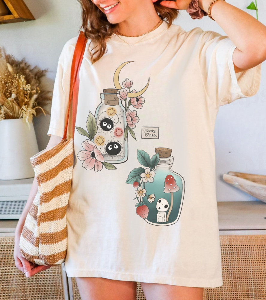 Soot Sprites T-Shirt – 100% Cotton Gildan 5000 | Studio Ghibli Cute Anime Tee