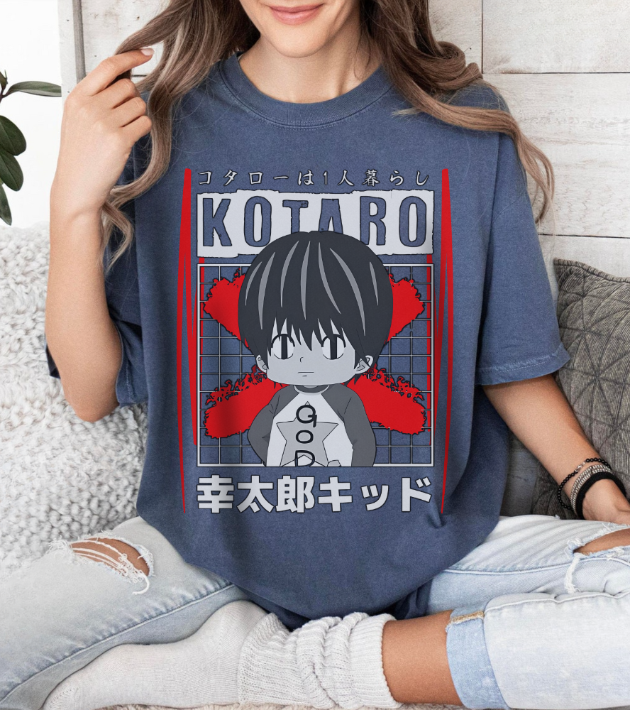 Kotaro Lives Alone T-Shirt – 100% Cotton | Cute Anime Tee for Fans of Kotaro’s Story