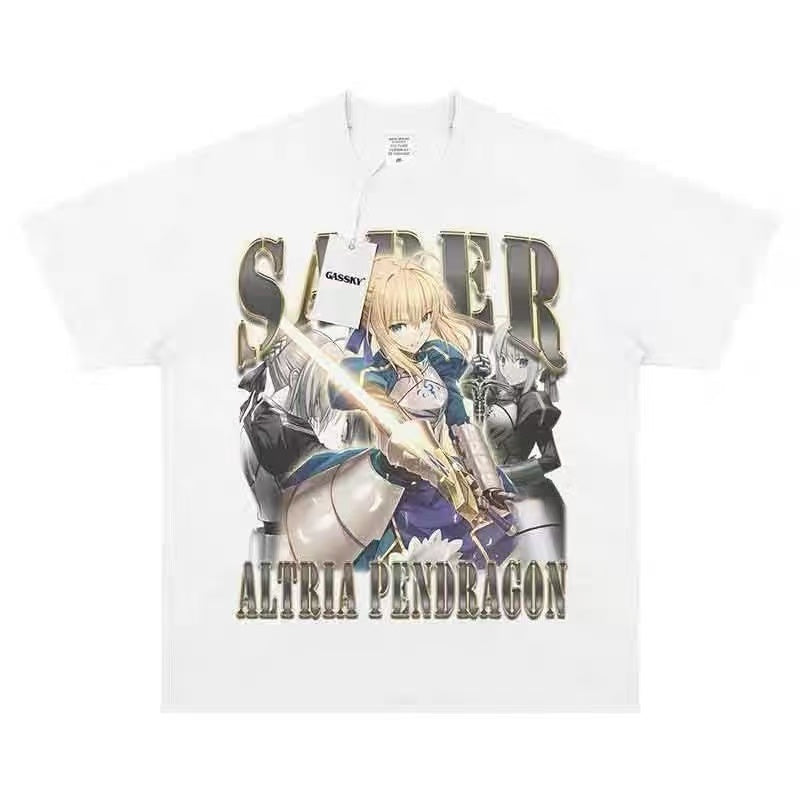 Popular Anime cotton T-shirt for men and women