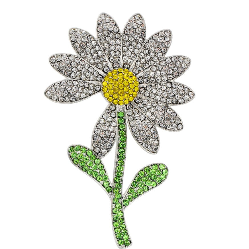 G-Dragon's same style diamond-encrusted daisy brooch