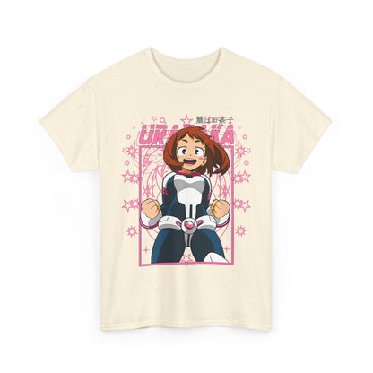 Ochaco Uraraka T-Shirt – 100% Cotton Gildan 5000 | My Hero Academia Anime Tee for Fans