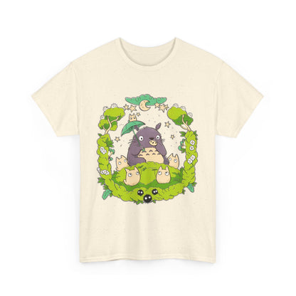 Totoro Forest Magic T-Shirt – 100% Cotton Studio Ghibli Anime Tee Inspired by My Neighbor Totoro