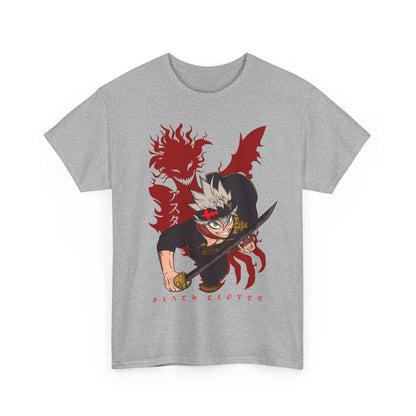 Asta Black Clover T-Shirt – 100% Cotton Anime Tee for Magic Knight Fans