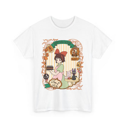 Kiki Happy Studio Ghibli T-Shirt – 100% Cotton Kiki’s Delivery Service Tee for Anime Fans