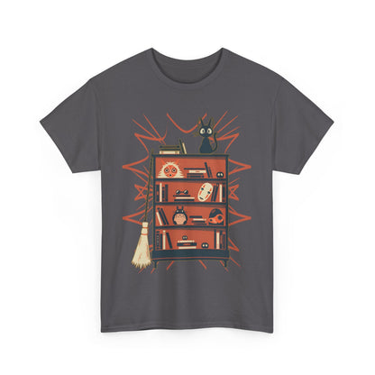 Jiji T-Shirt – 100% Cotton Gildan 5000 | Kiki's Delivery Service Studio Ghibli Cute Cat Tee