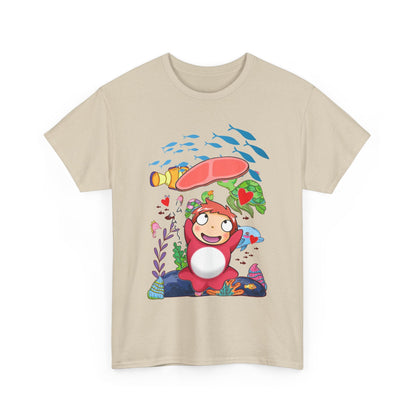 Studio Ghibli Characters Sketch T-Shirt – 100% Cotton Anime Tee Featuring Hand-Drawn Ghibli Icons