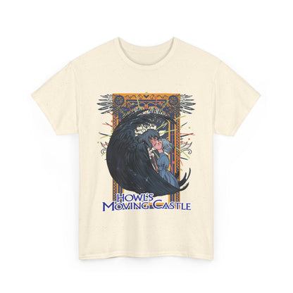 Howl’s Moving Castle T-Shirt – 100% Cotton Anime Tee | Studio Ghibli Fan Shirt