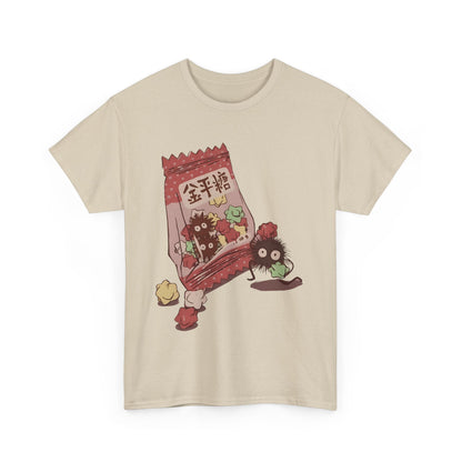 Soot Sprites Candy T-Shirt – 100% Cotton Cute Studio Ghibli Anime Tee