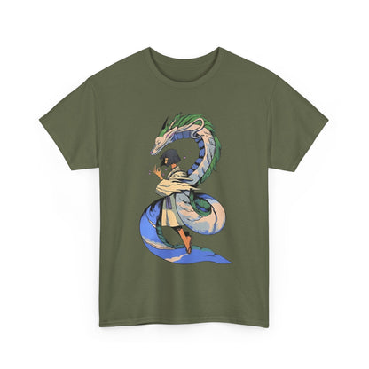 Haku Spirited Away T-Shirt – 100% Cotton Anime Tee for Studio Ghibli Fans