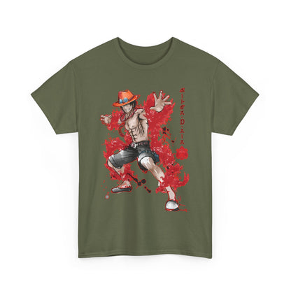 Portgas D. Ace One Piece T-Shirt – 100% Cotton Anime Tee for Fans