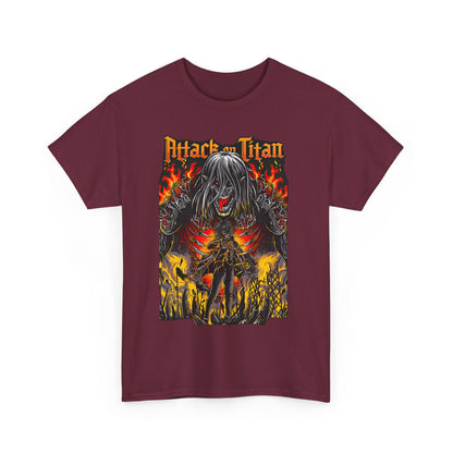 Eren Jaeger T-Shirt – 100% Cotton Attack on Titan Anime Tee
