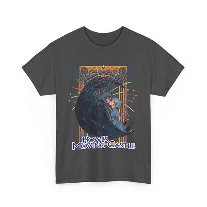 Howl’s Moving Castle T-Shirt – 100% Cotton Anime Tee | Studio Ghibli Fan Shirt