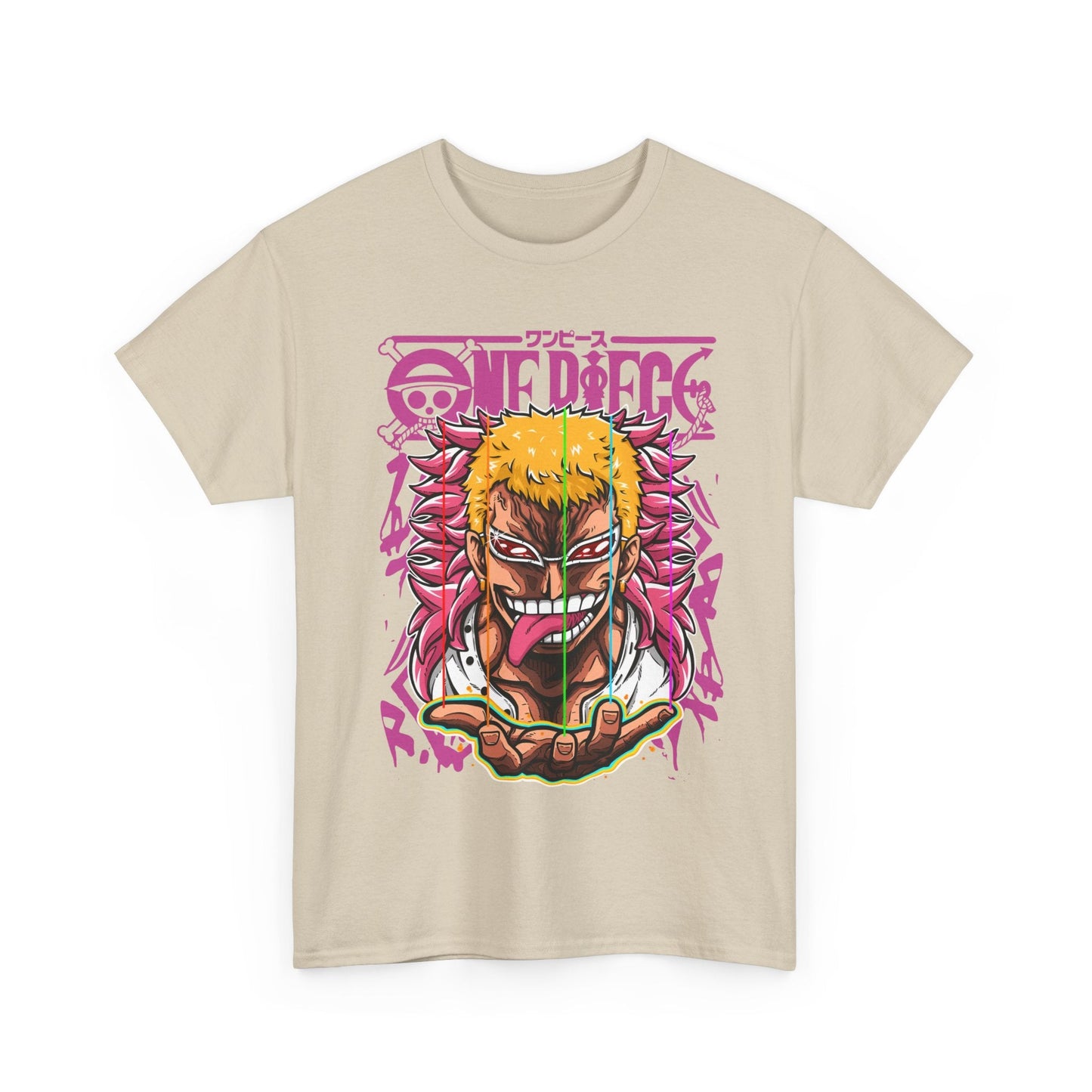 Donquixote Doflamingo T-Shirt – One Piece 100% Cotton Anime Tee for True Villain Fans